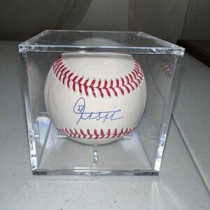 GIANCARLO STANTON SIGNED NEW YORK YANKEES BASEBALL W/CUBE AUTOGRAPHED W/COA 775